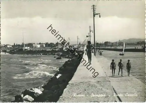 Rimini - Spiaggia - Porto Canale - Foto-AK Grossformat - Ediz. Urbe Rimini