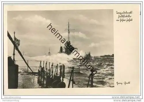 Torpedoboothalbflottille - Foto-AK 30er Jahre