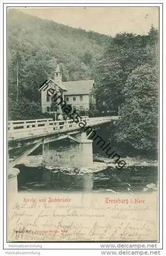 Treseburg i. Harz - Kirche und Bodebrücke