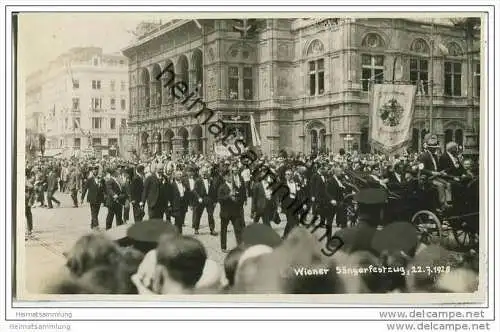 Königsberg Liederfreunde und Melodia - Wien Sängerbundesfest 1928 - Foto-AK