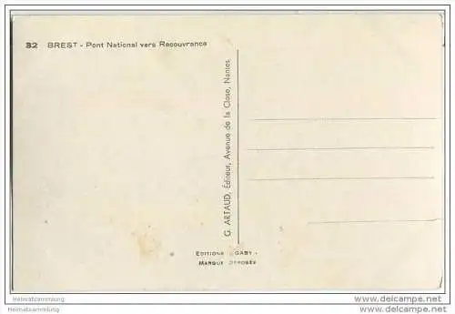 Brest - Pont National vers Recouvrance - Foto-AK