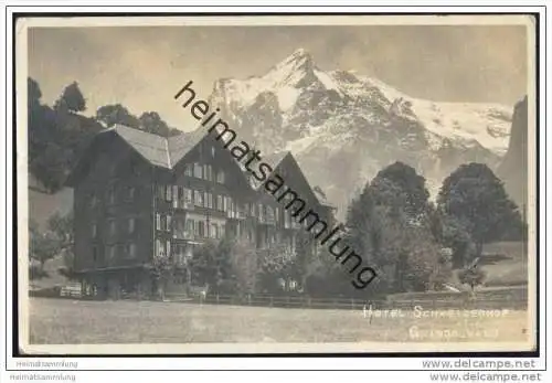 Grindelwald - Hotel Schweizerhof - Foto-AK