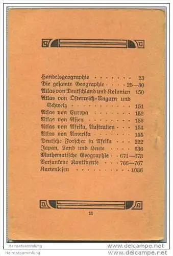 Miniatur-Bibliothek Nr. 25-27 - Geographie - Physischer Teil - 8cm x 12cm - 110 Seiten
