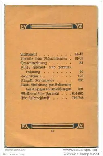 Miniatur-Bibliothek Nr. 62 - Vorteile beim Schnellrechnen - 8cm x 12cm - 48 Seiten