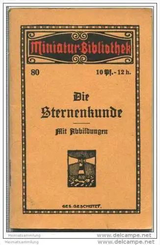 Miniatur-Bibliothek Nr. 80 - Die Sternenkunde - 8cm x 12cm - 56 Seiten