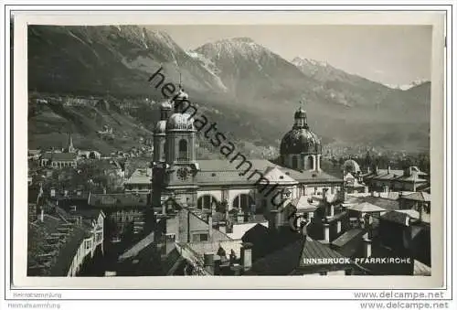 Innsbruck - Pfarrkirche - Foto-AK 30er Jahre