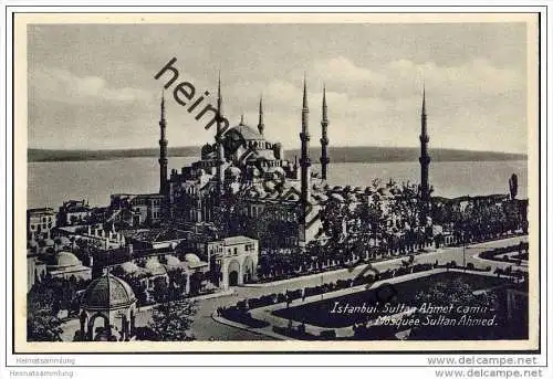 Istanbul - Sultan Ahmet camii - Foto-AK 30er Jahre