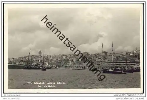 Istanbul - Galata ritimi - Foto-AK 30er Jahre