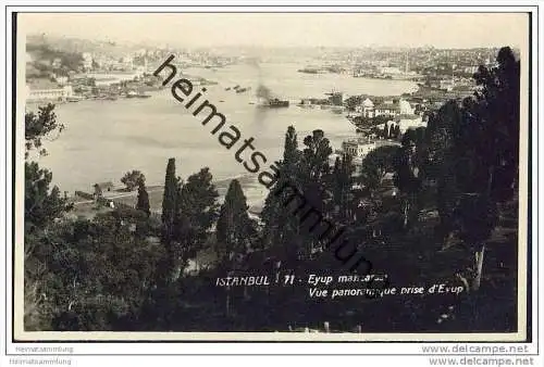 Istanbul - Eyup manzarasi - Foto-AK 30er Jahre