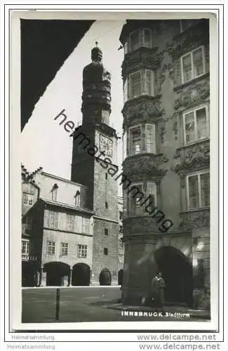 Innsbruck - Stadtturm - Foto-AK 30er Jahre