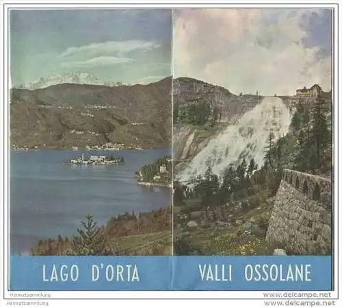 Lago D'Orta - Valli Ossolane - Faltblatt mit 7 Abbildungen