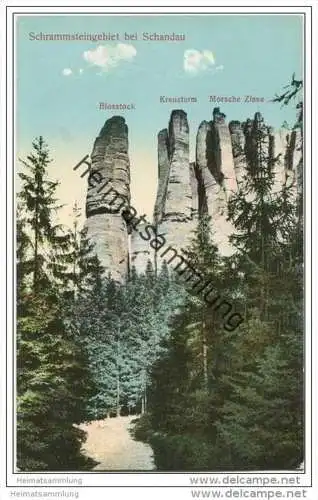 Schrammsteingebiet bei Schandau ca. 1920