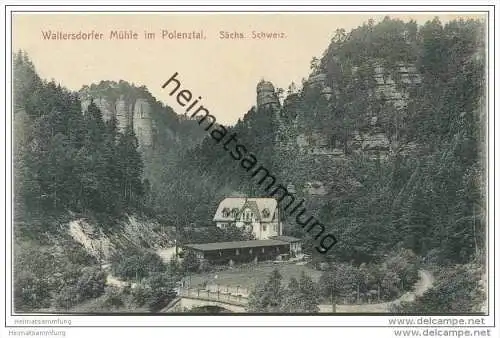 Polenztal - Waltersdorfer Mühle ca. 1910