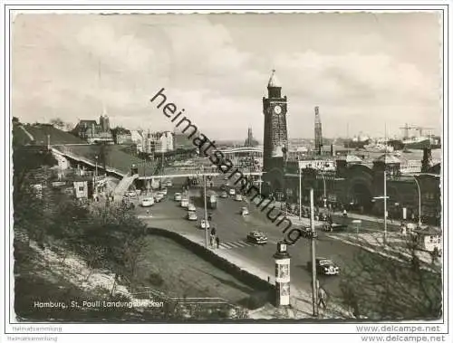 Hamburg - St. Pauli Landungsbrücken - Foto-AK Grossformat