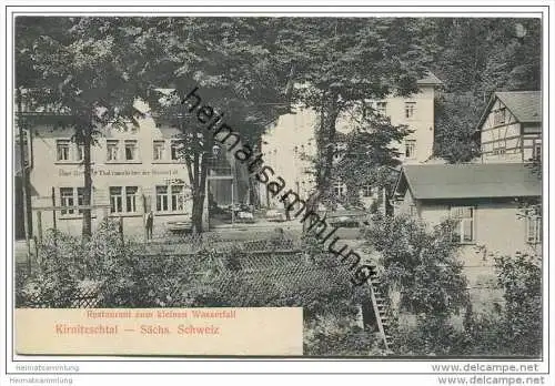 Kirnitzschtal - Restaurant zum kleinen Wasserfall 1906