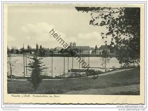 Münster in Westfalen - Studentenheim am Aasee - Grossformat 50er Jahre