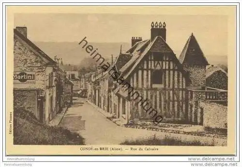 Condé-en Brie - Rue du Calvaire ca. 1920