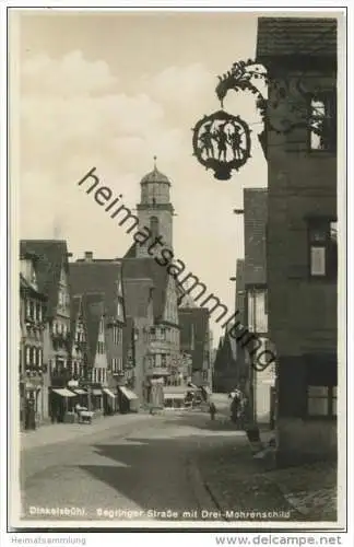 Dinkelsbühl - Segringer Strasse - Drei Mohrenschild - Foto-AK