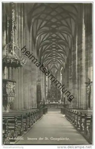 Dinkelsbühl - St. Georgskirche - Inneres - Foto-AK