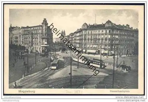 Magdeburg - Hasselbachplatz - Strassenbahn 20er Jahre
