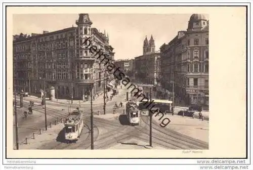 Magdeburg - Hasselbachplatz - Strassenbahn 30er Jahre