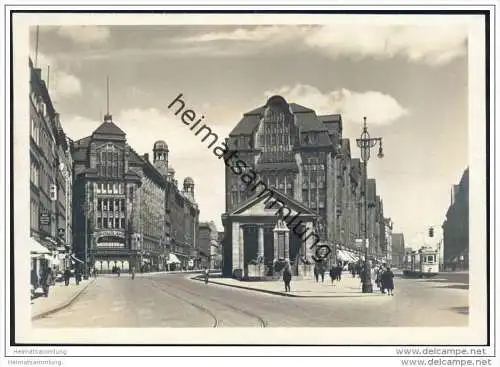 Hamburg - Spitaler- und Mönckebergstrasse - Foto-AK Grossformat