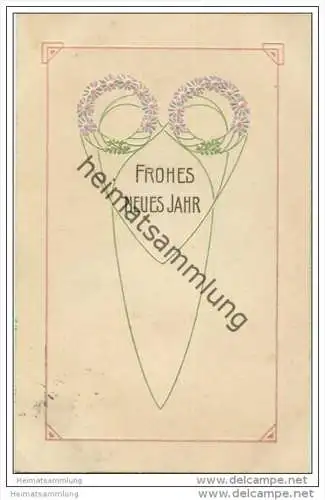 Frohes Neues Jahr - Jugendstil