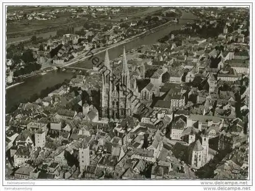 Regensburg - Foto-AK 60er Jahre Grossformat - Luftbild