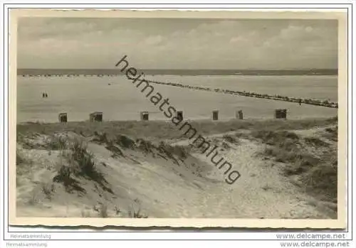 Insel Amrum - Badestrand und Kniepsand - Foto-AK - Verlag Johannes Quedens Norddorf