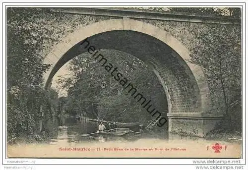 Saint Maurice - Val-de-Marne - Petit Bras de la Marne au Pont de l' Heluse