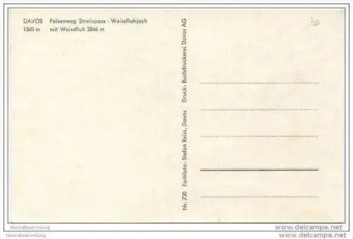 Felsenweg - Strelapass - Weissfluhjoch mit Weissfluh