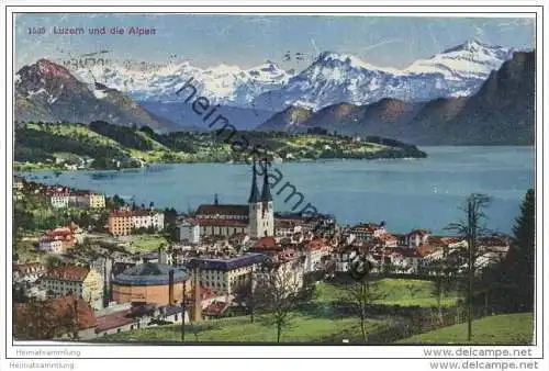 Luzern und die Alpen