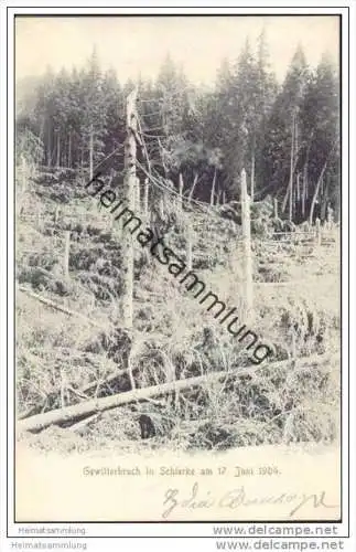 Schierke - Gewitterbruch in Schierke am 17. Juni 1904