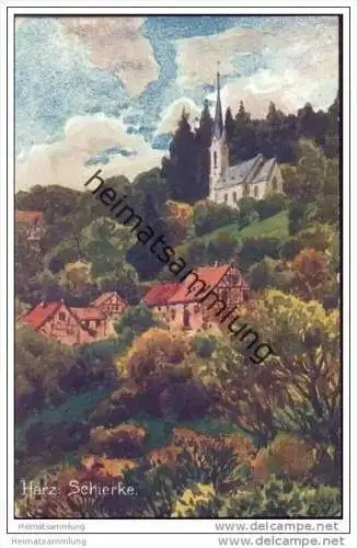 Schierke - Künstlerkarte signiert