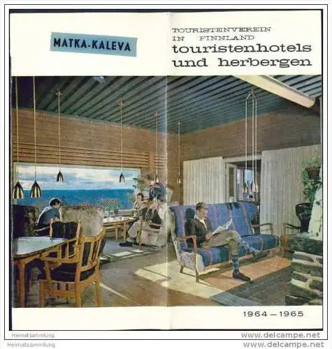 Finnland - Hotels und Herbergen 1964 - 16 Seiten mit 23 Abbildungen