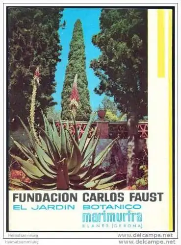 Blanes - el Jardin Botanico 50er Jahre - 36 Seiten mit 31 Abbildungen