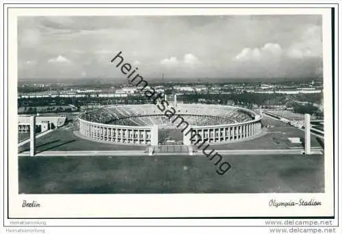 Berlin-Charlottenburg - Olympia Stadion - Foto-AK 50er Jahre