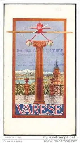 Varese 1932 - Faltblatt mi 24 Abbildungen - Hotelliste