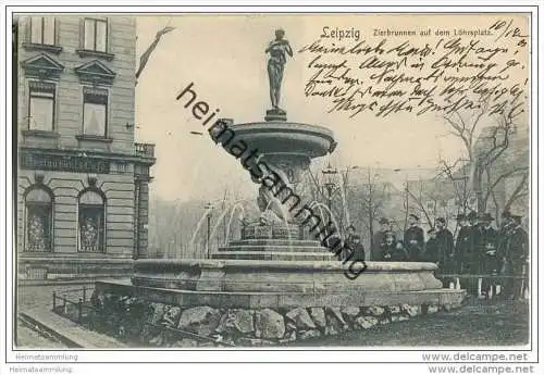 Leipzig - Zierbrunnen auf dem Löhrsplatz