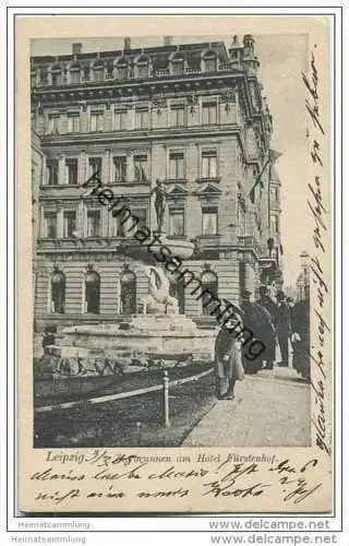 Leipzig - Zierbrunnen am Hotel Fürstenhof