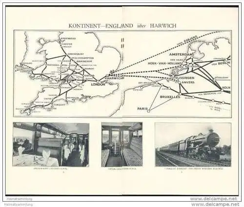 Grossbritannien 1932 - Direkte Fahrkarten von dem Kontinent - London &amp; North Eastern und Great Western Eisenbahnen