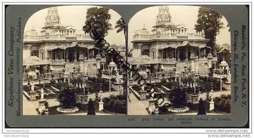 Calcutta - Jain-Tempel - Keystone View Company - Stereofotographie