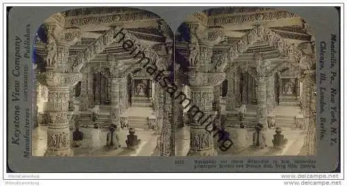 Bimala Sah - Berg Abu - Indien - Jain-Tempel - Keystone View Company - Stereofotographie