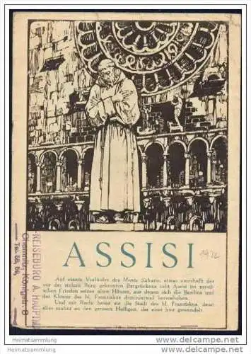 Assisi 1932 - 8 Seiten mit 8 Abbildungen