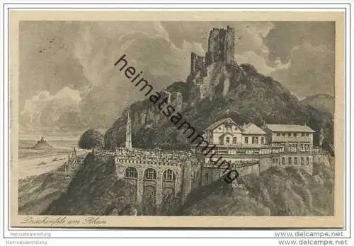 Drachenfels am Rhein - Hotel ca. 1910