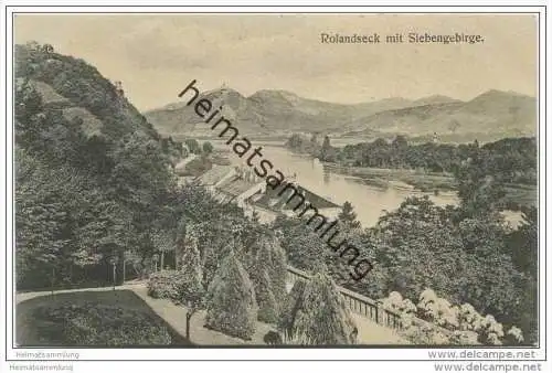 Rolandseck mit Siebengebirge ca. 1910