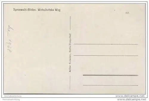 Spreewald - Wotschofska Weg - Verlag Arthur Redecker Berlin 1938