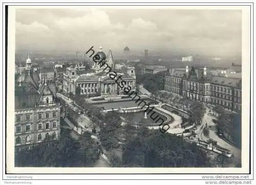 Hamburg - Sievekingsplatz - Luftbild - Foto-AK Grossformat