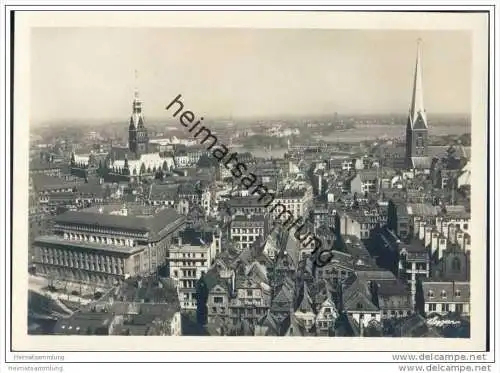 Hamburg - Blick von St. Catharinen auf die Altstadt - Foto-AK