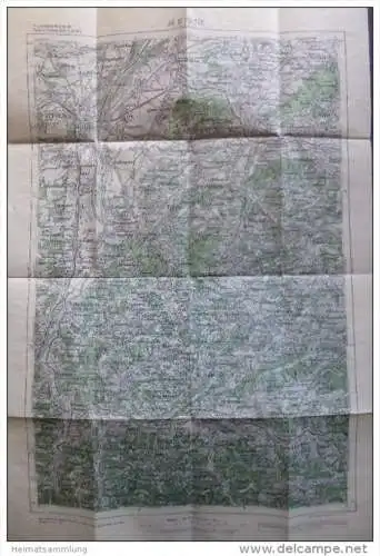 56 St. Pölten 1947 - Provisorische Ausgabe der Österreichischen Karte 1:50.000 - Herausgegeben vom Bundesamt für Eich- u